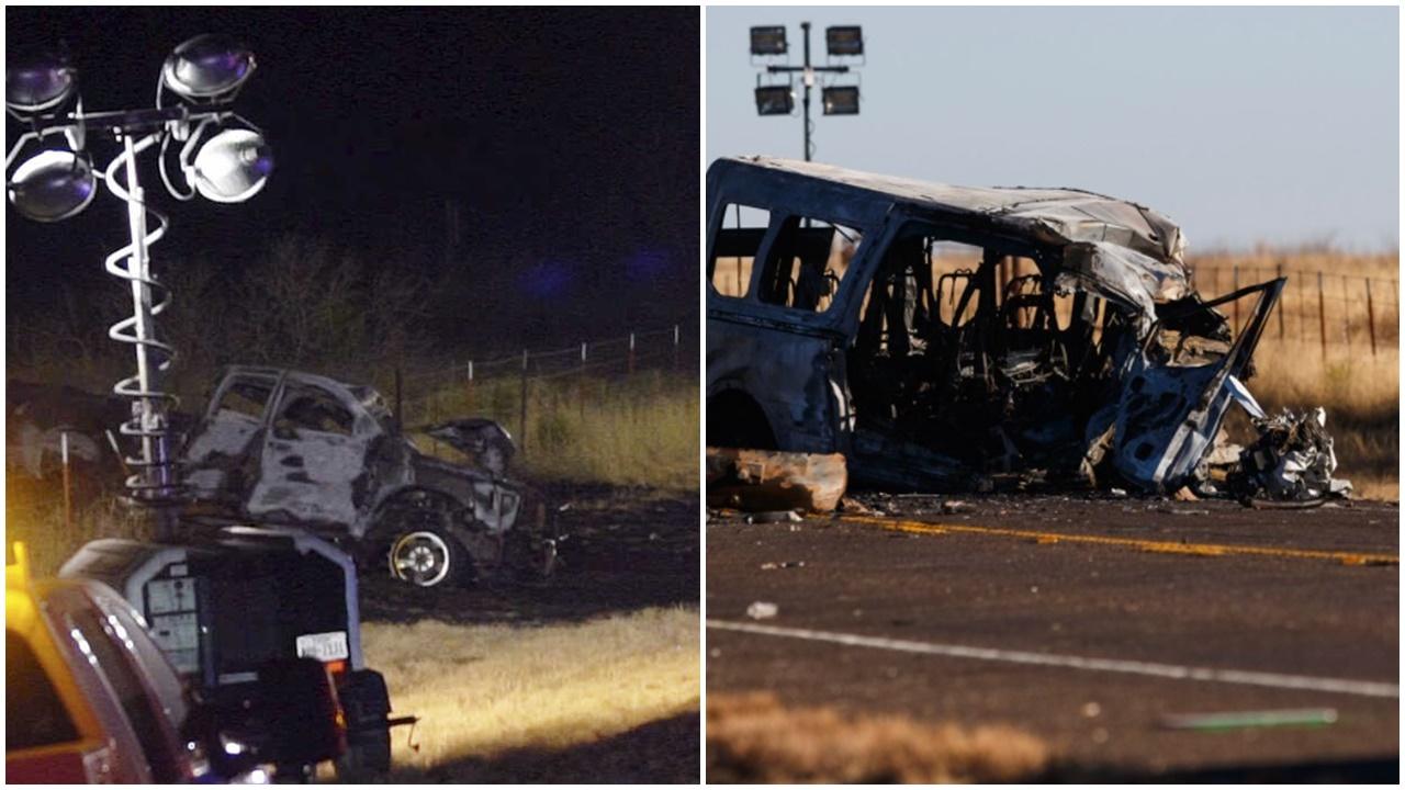 美國13歲少年駕貨車撞小巴，釀9死2傷。(網上圖片)