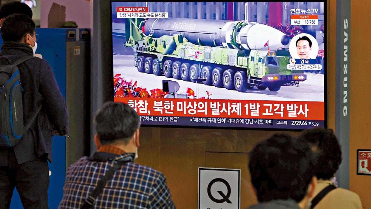 北韓試射洲際導彈火星17