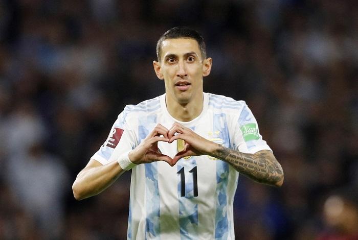 迪馬利亞在社交媒體指自己可能是最後一次代表阿根廷在主場出戰。(路透社)