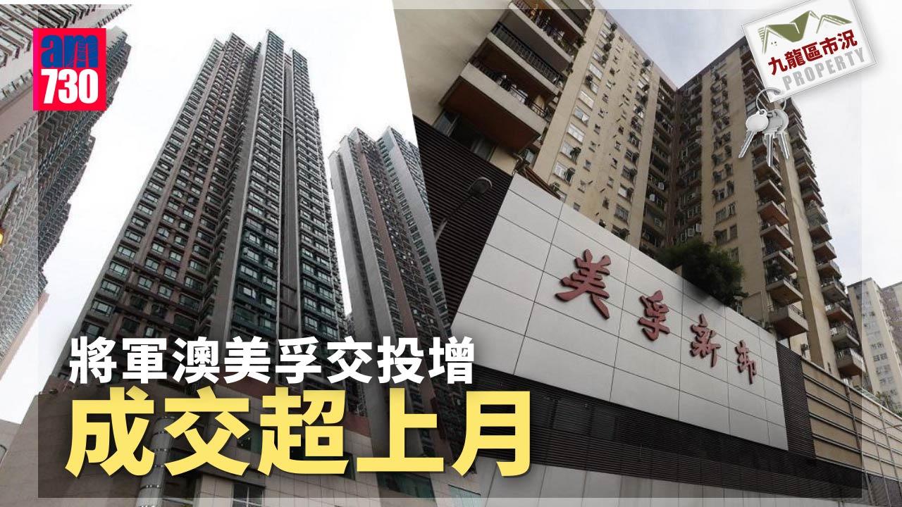 九龍區市況｜將軍澳美孚交投增 成交超上月