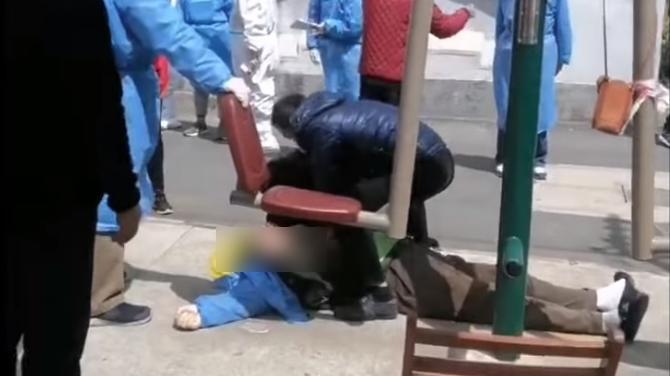 上海一名男子與親戚衝突後倒地不起，搶救後不治。(互聯網)