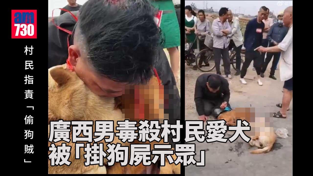 廣西男毒殺村民愛犬 被「掛狗屍示眾」