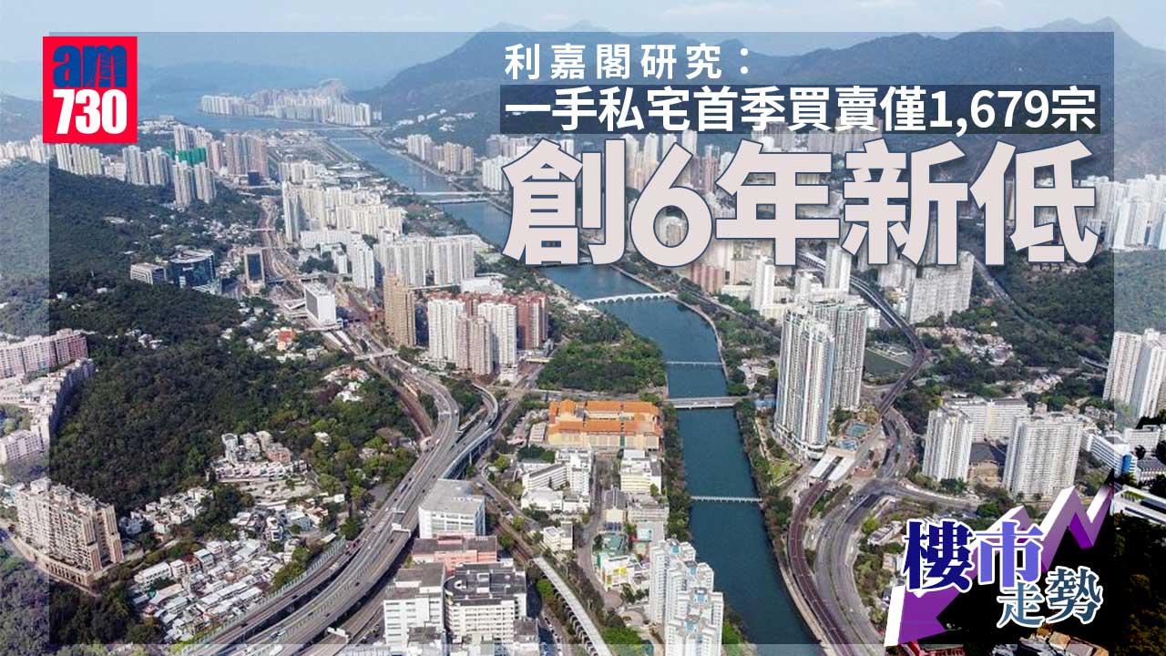 樓市走勢｜利嘉閣研究：一手私宅首季買賣僅1,679宗 近24季最少