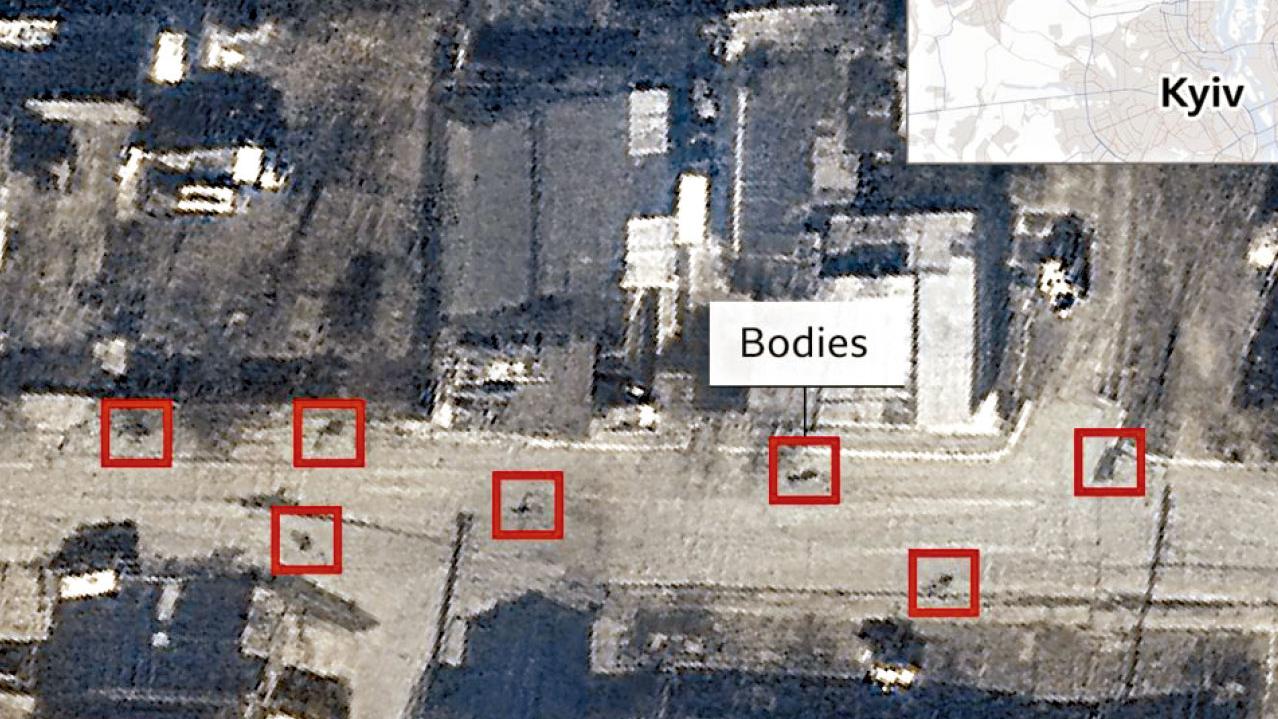 真真假假｜俄斥殺平民駭人造假 衛星照見屍體遍街逾兩周