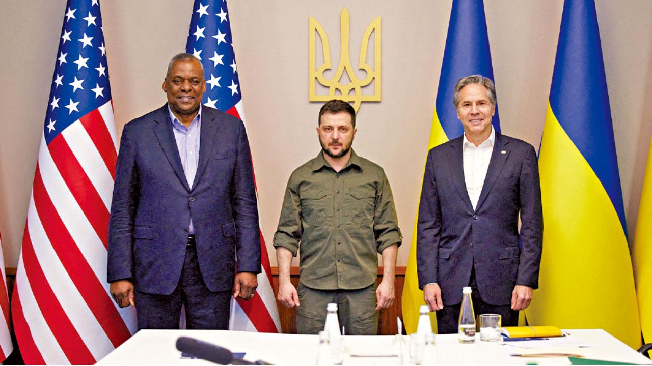 軍援加碼｜美卿布林肯訪基輔 稱未達開戰目的俄軍已輸