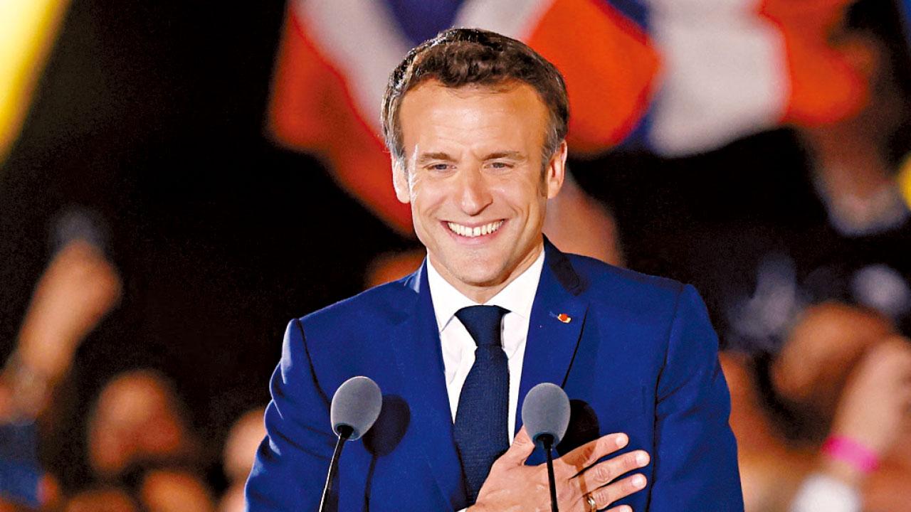 20年來首位法總統成功連任 馬克龍「慘勝」極右翼對手