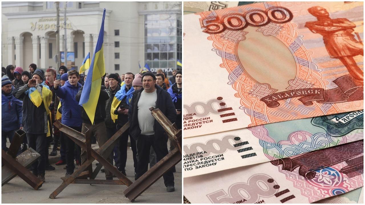 俄羅斯令烏克蘭赫爾松5月起使用盧布。(資料圖片)