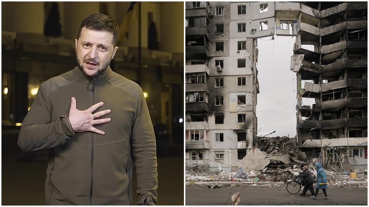 澤連斯基：博羅江卡情況比布查更可怕。(AP)