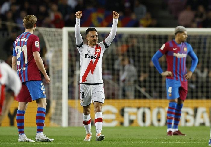 艾華路加西亞攻入唯一入球，協助華歷簡奴作客擊敗巴塞。(路透社)