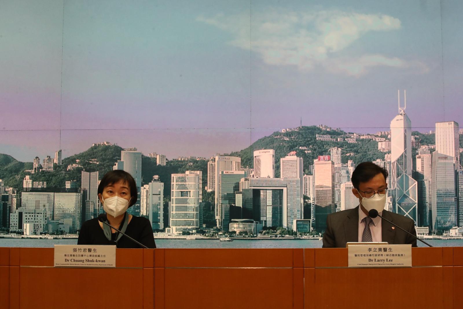 本港今日新增1,043宗確診個案，再多54名確診患者死亡。