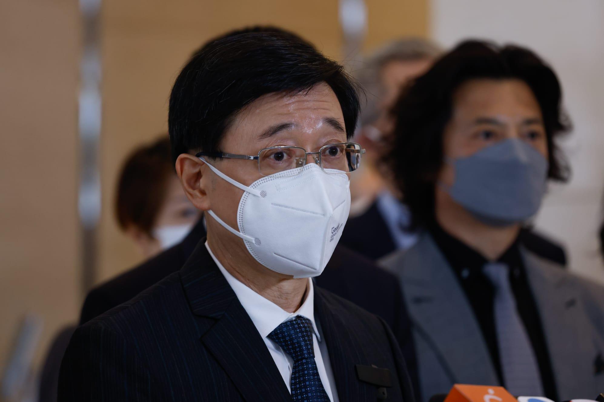 李家超指，《基本法》23條立法其中一項優先工作。