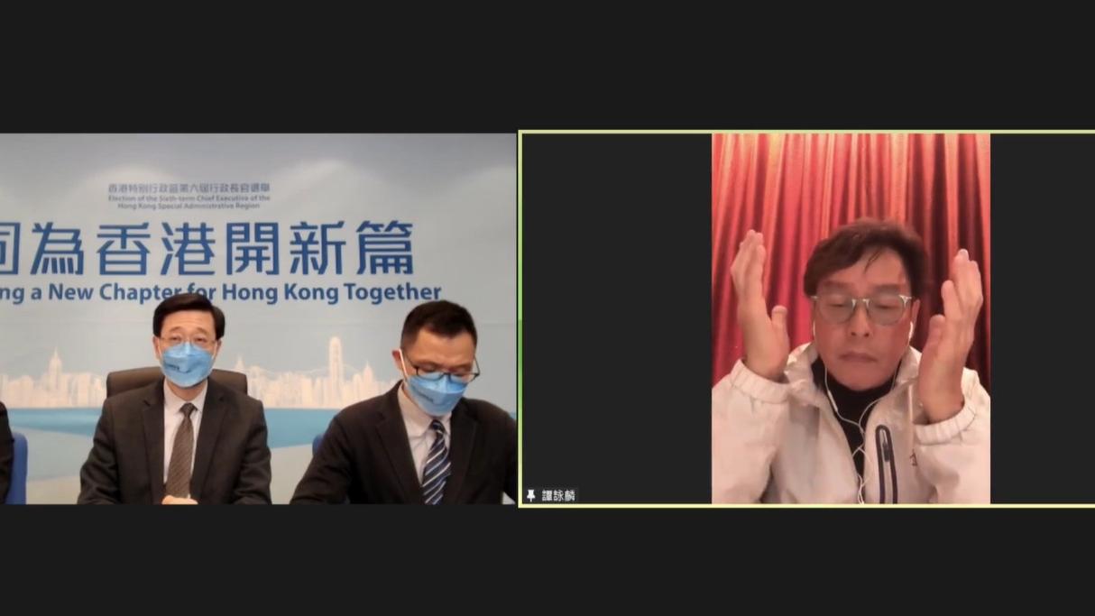 特首選舉｜譚詠麟盼李家超磨合中港年青人 倡增建大灣區平台