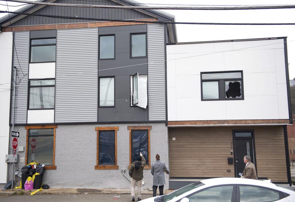 案發的出租屋。(美聯社)