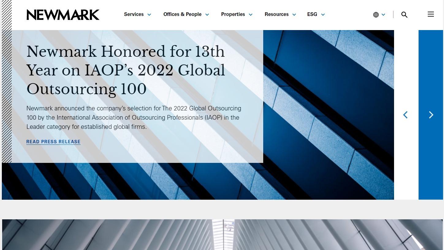 Newmark拓展亞太區地產代理發展業務，並於香港開設首個辦公室。