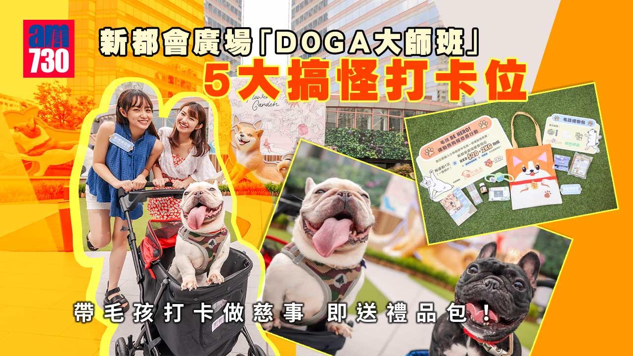 寵物好去處｜新都會廣場「DOGA大師班」5大搞怪打卡位 帶毛孩打卡做慈事 即送禮品包