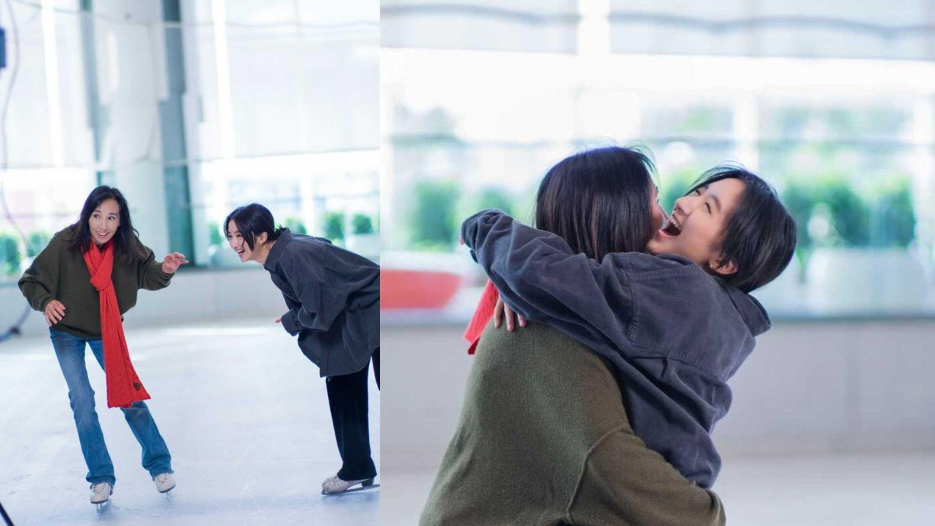 柏安妮囡囡入行 溜冰慶祝母親節