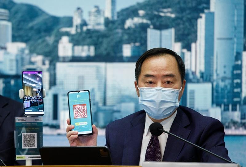 黃志光指，資科辦之前不知道安心出行具人臉識別代碼。