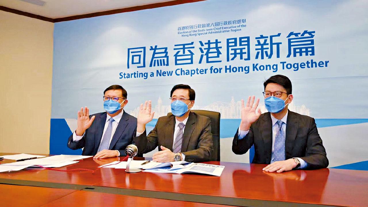 特首選舉｜拒答是否上帝感召參選 李家超今逾千人造勢