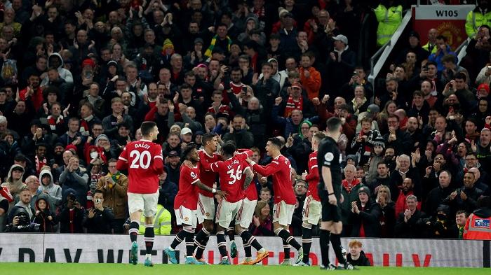 曼聯今季最後一場主場以大勝結束。(路透社)