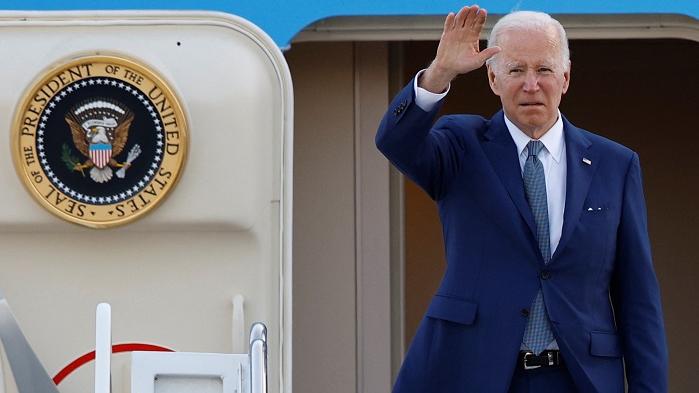美國總統拜登在今日四方安全會談後啟程返回美國。(路透社)