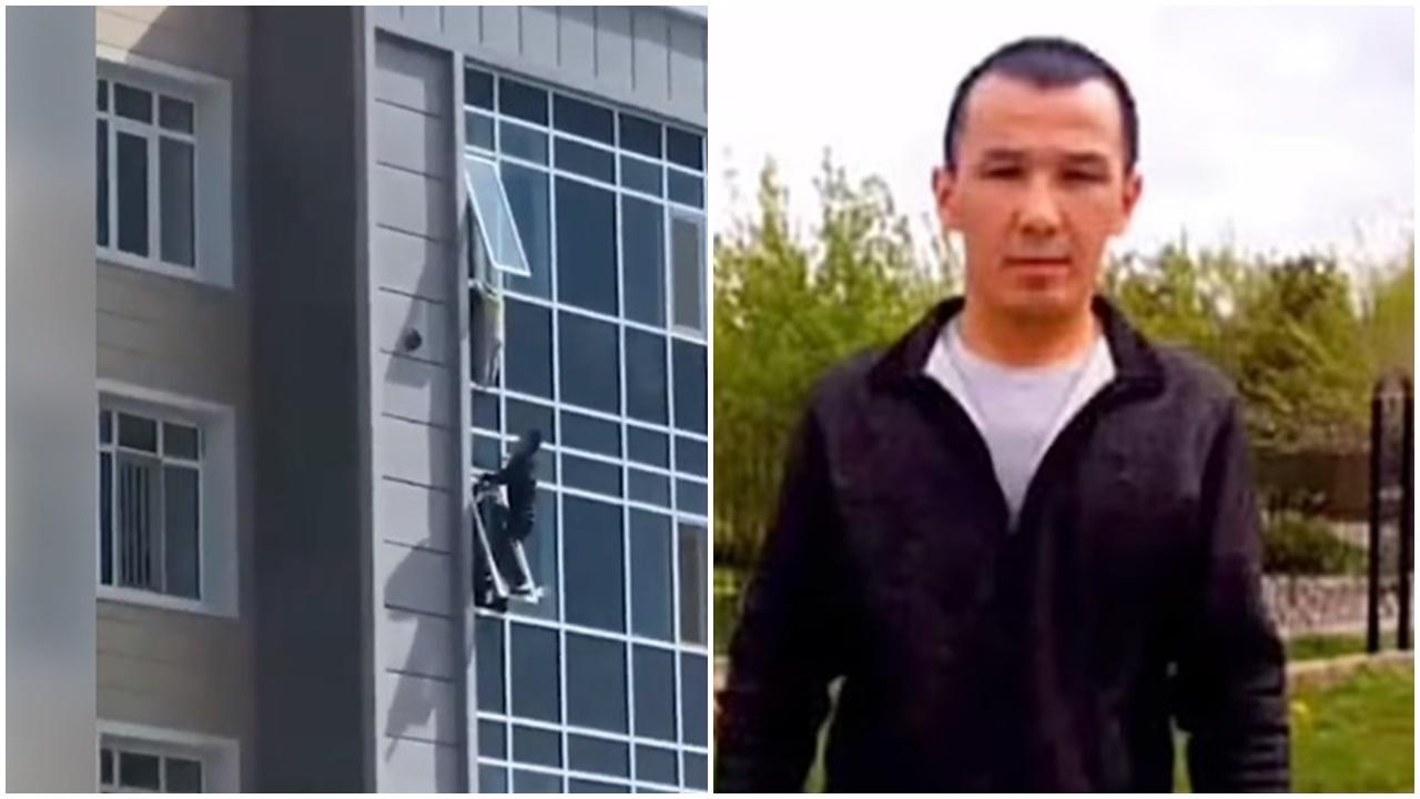 3歲女童8樓窗外搖搖欲墜，４孩之父攀窗驚險救人。(Telegram)