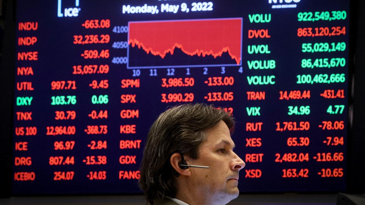 市場憂慮經濟放緩，美國債息繼續升，3大指數全線下降。（資料圖片）