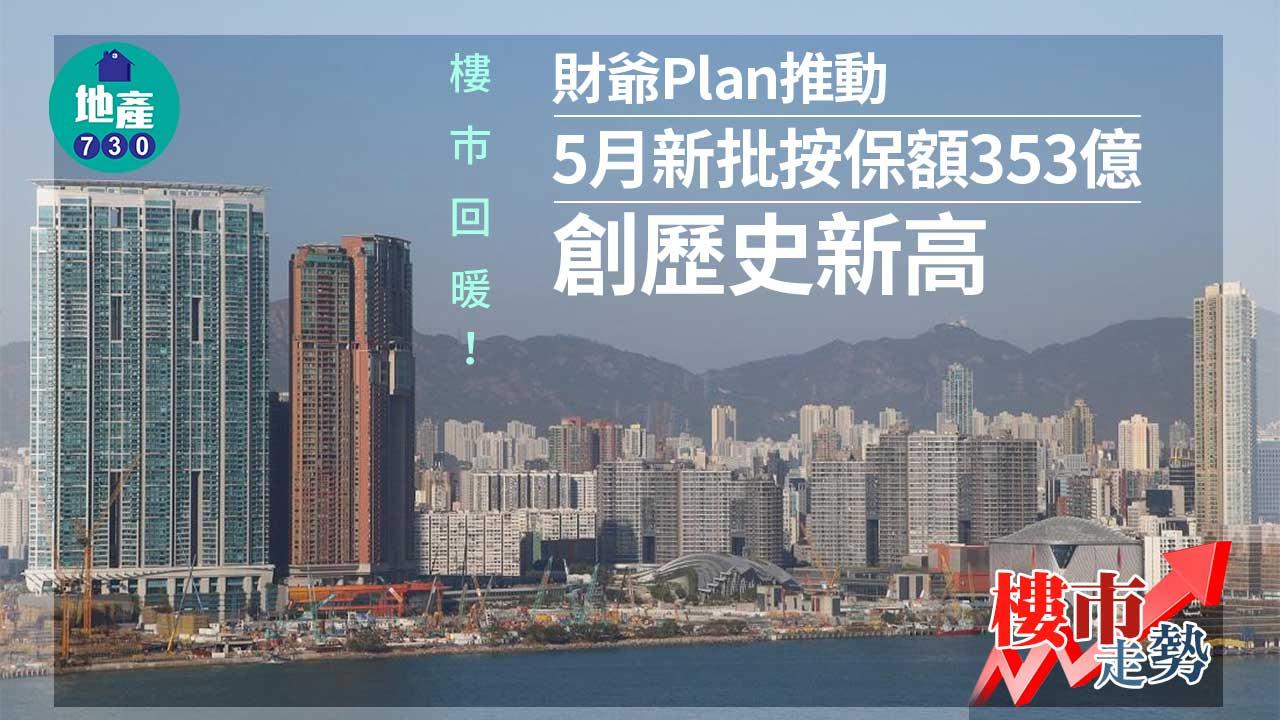 樓市走勢｜樓巿回暖 財爺Plan推動 5月新批按保額353億創歷史新高