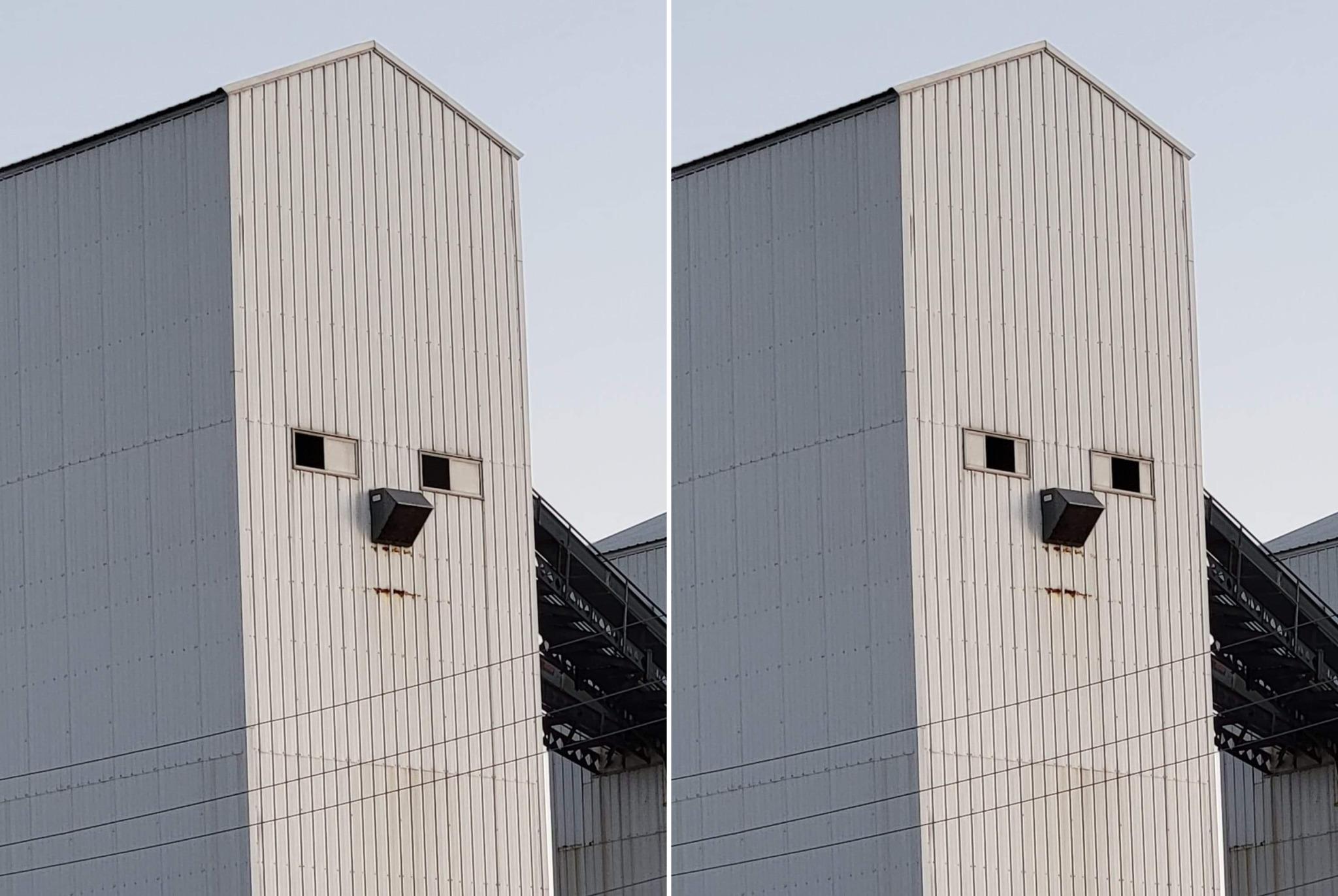 鐵皮屋「無奈表情」超似meme，引發網民貼圖戰。(Twitter)