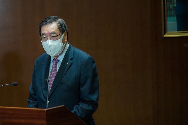 梁君彥指，距離七一尚有足夠時間，不擔心官員確診影響回歸慶祝活動。