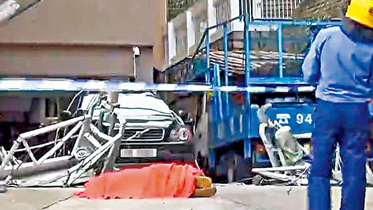 干德道奪命工業意外 連吊船墮地 兩工人斃命