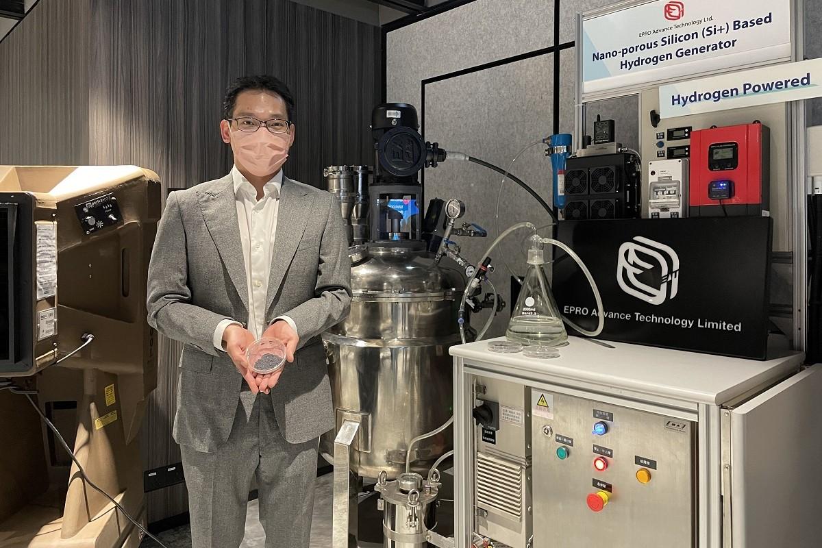 劉培生表示，正就技術與不同企業傾談合作。(郭曉欣攝)