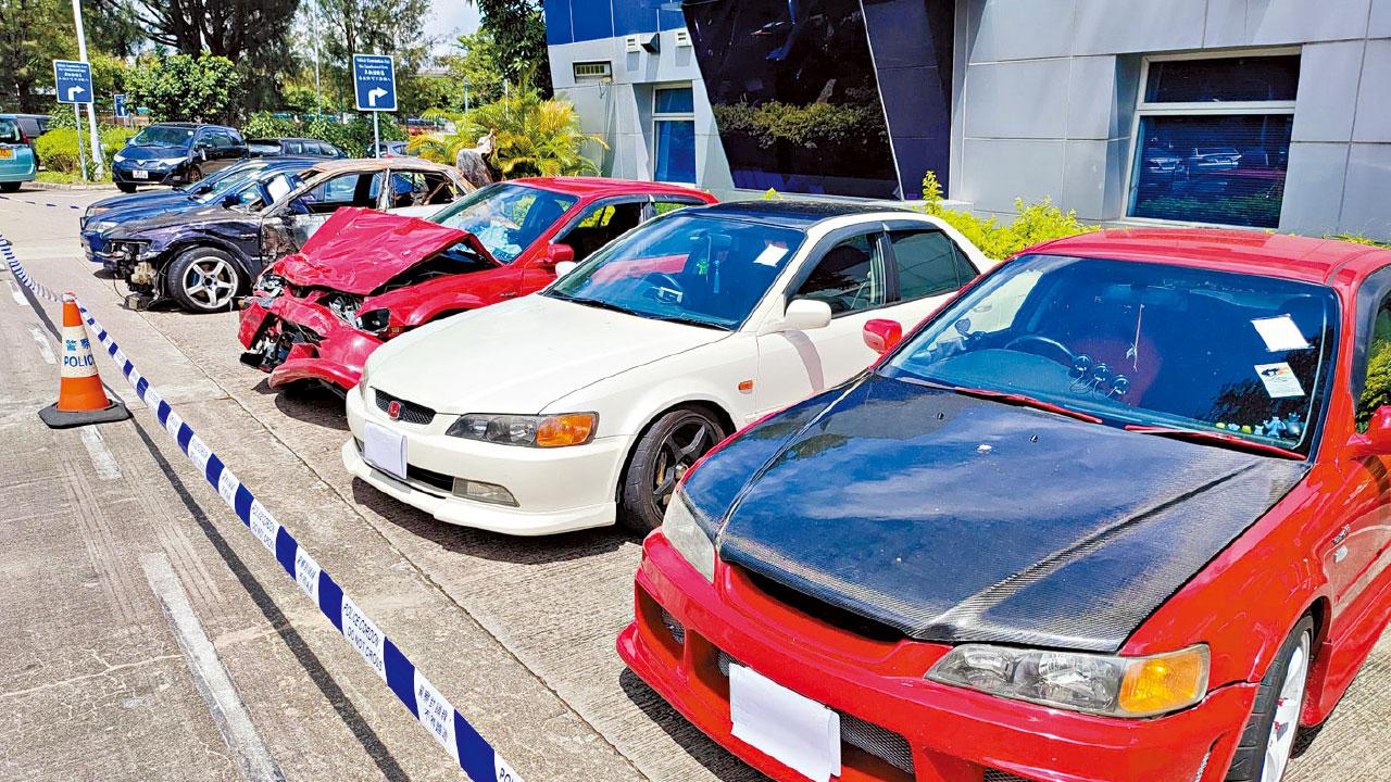 粉嶺公路撞車起火 6司機涉非法賽車被捕