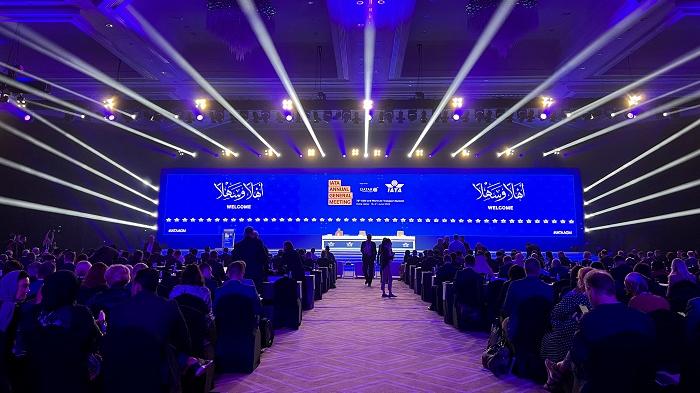 國際空運協會在多哈舉行周年會議。(路透社)