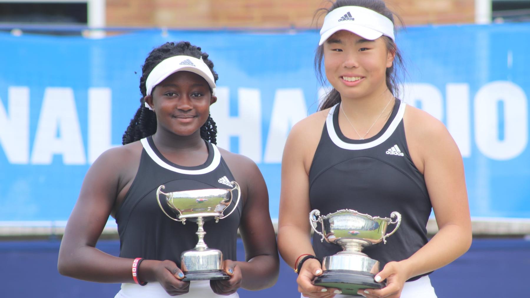 英國的Mingge Xu成為溫網公開賽以來最年輕球手。(Twitter圖片)