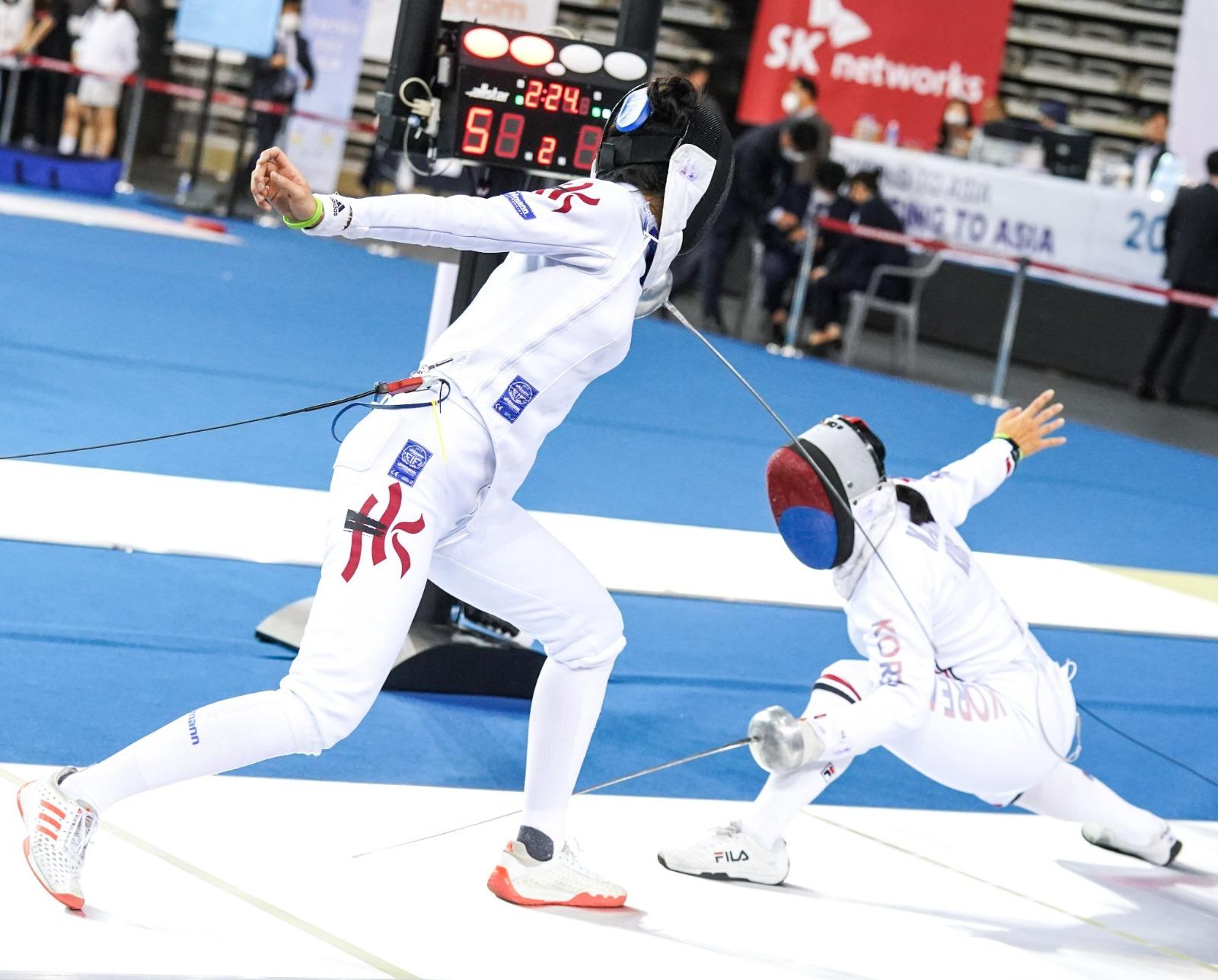 劍擊亞錦賽｜江旻憓連追4分反勝對手 事隔4年再奪金牌
