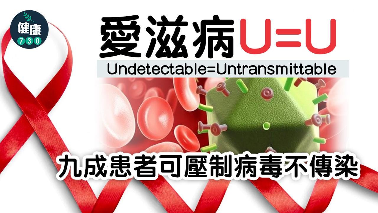 愛滋病U=U 九成患者可壓制病毒不傳染
