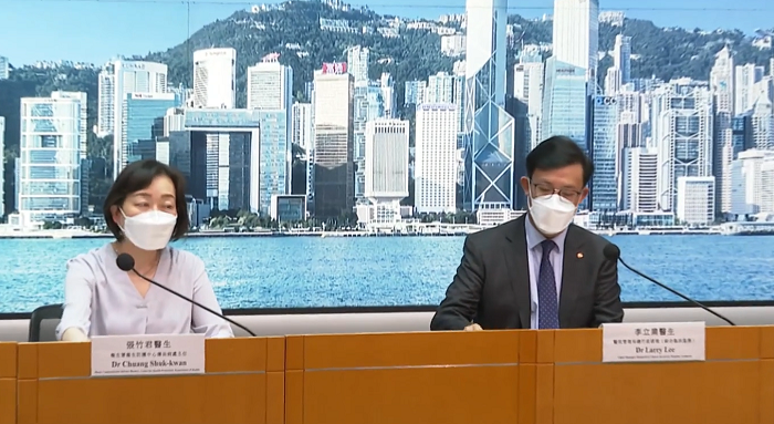 今日新增2,791宗個案。(直播截圖)