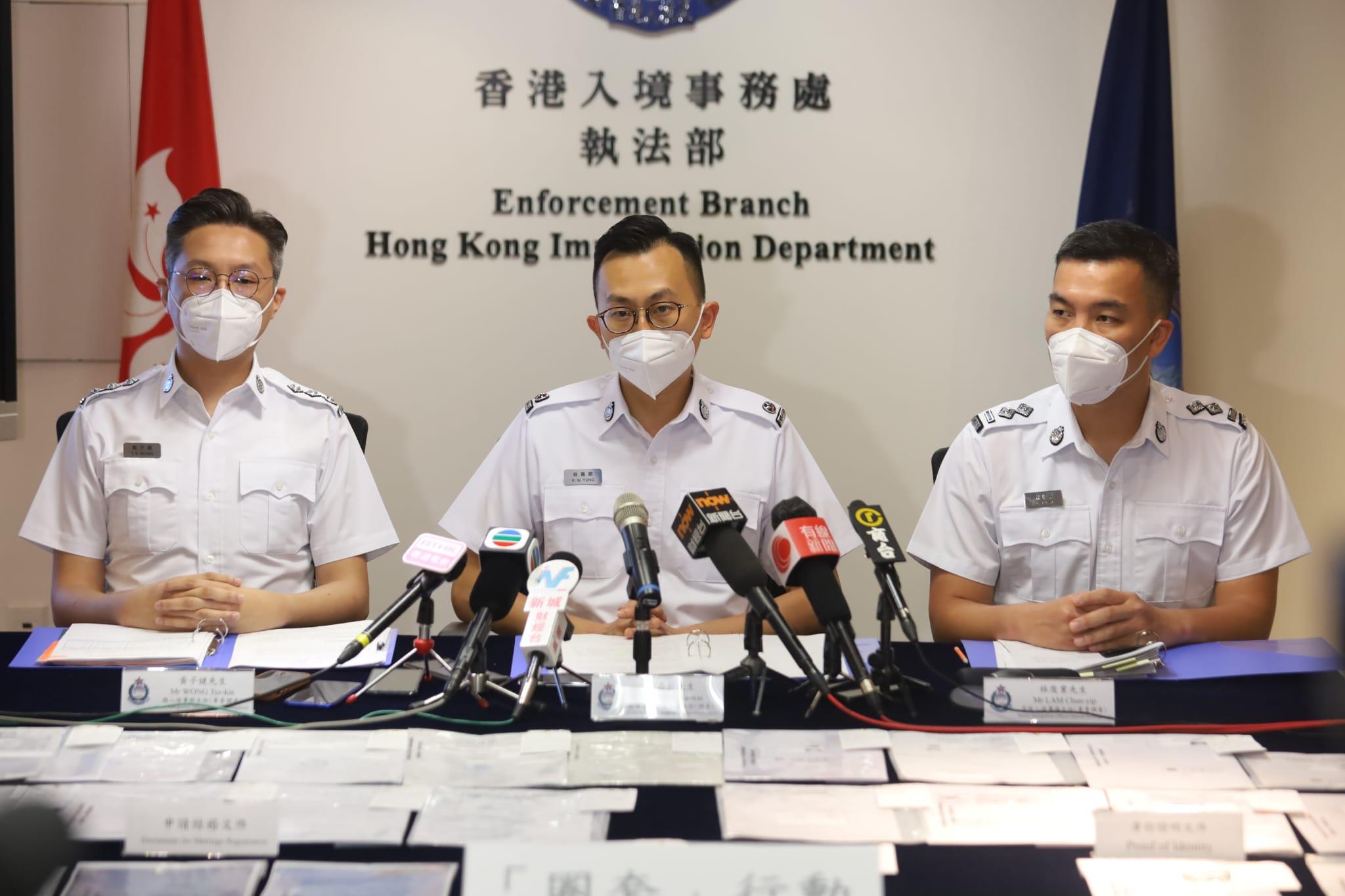 入境處瓦解最大假結婚集團，2主腦判囚2年9個月。(鍾式明攝)