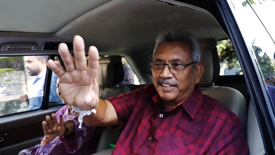 斯里蘭卡總統與妻子據報已抵達馬爾代夫。(資料圖片)