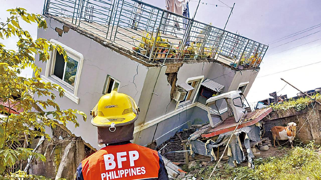 菲呂宋島7級強震 5死64傷 古城亦遭殃