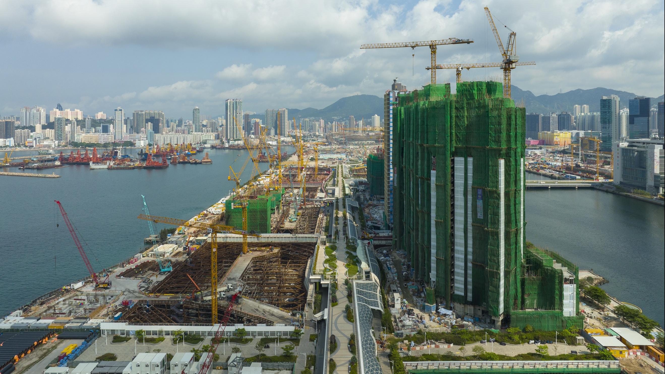 啟德新區跑道項目起飛