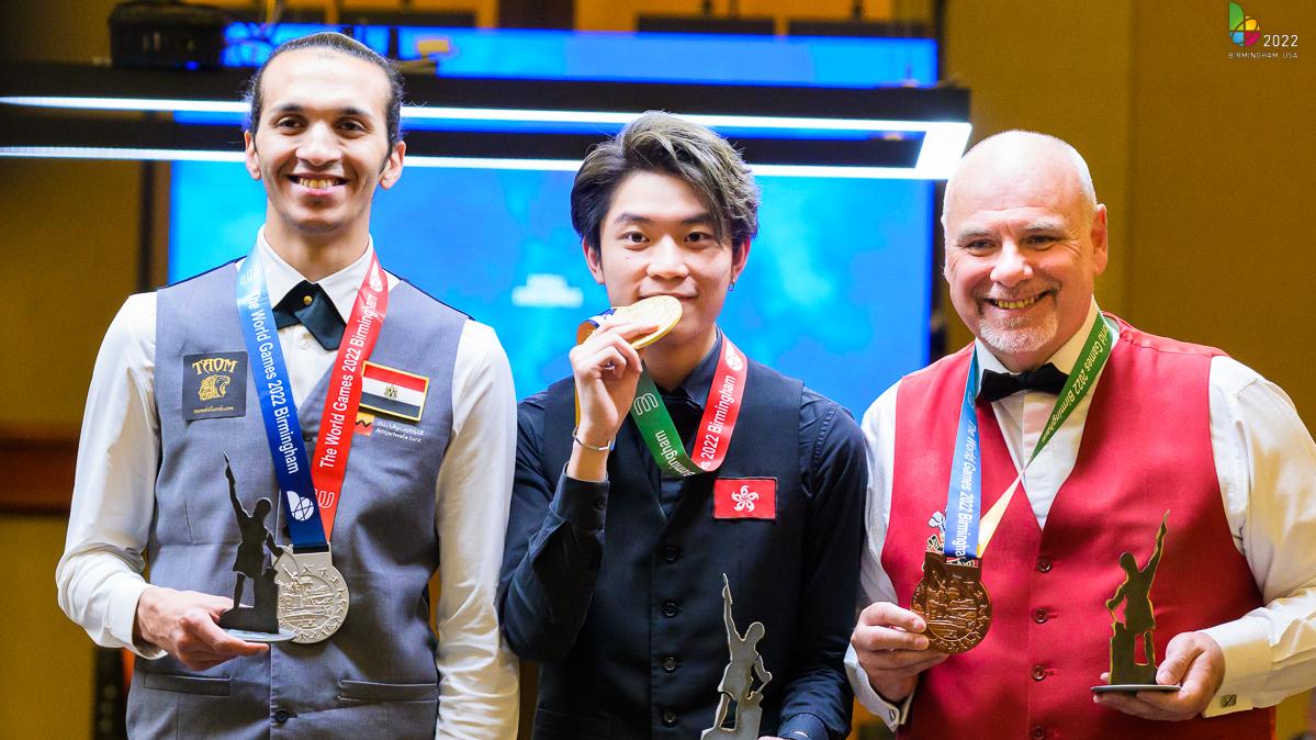 香港的張家瑋在世界運動會的桌球項目贏得金牌。(WCBS圖片)