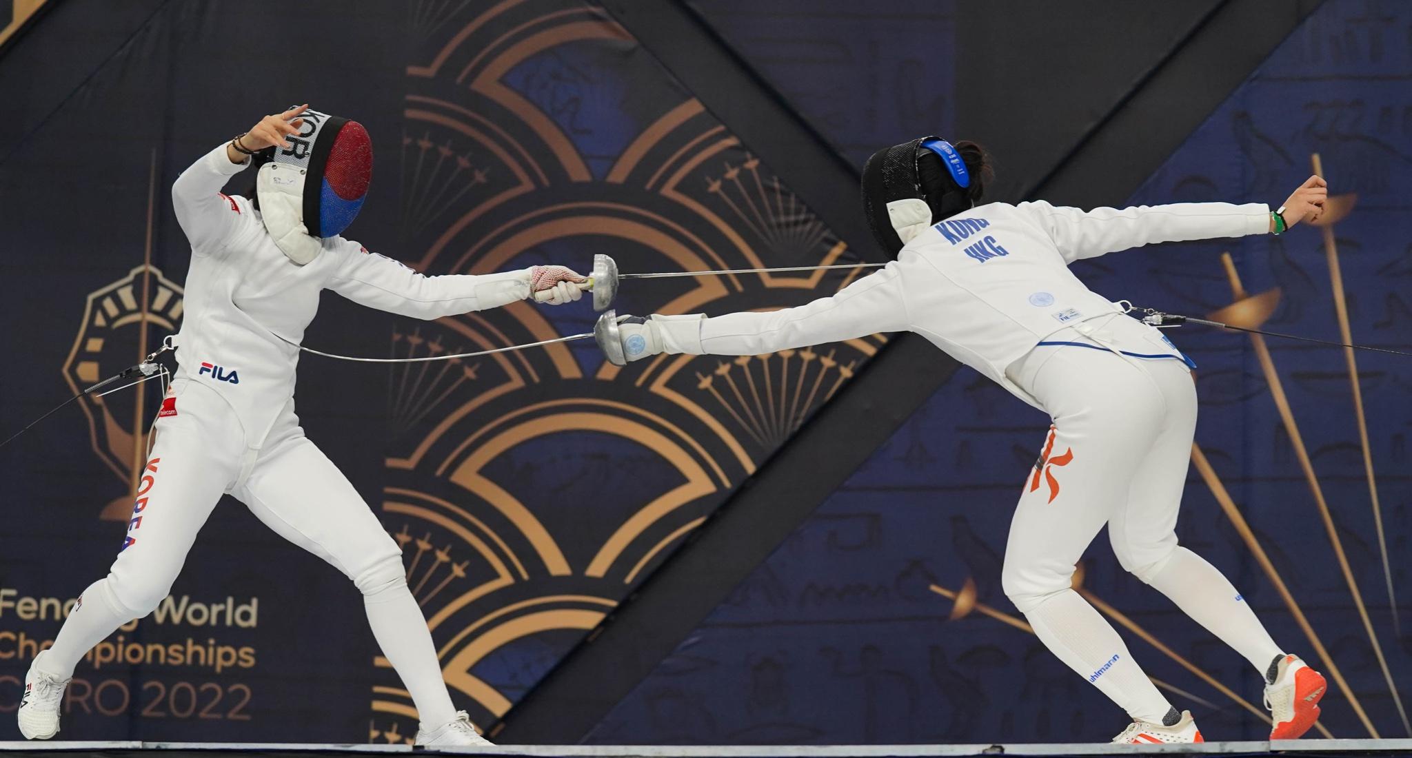 江旻憓在世錦賽奪得銅牌。(FIE國際劍擊聯會圖片)