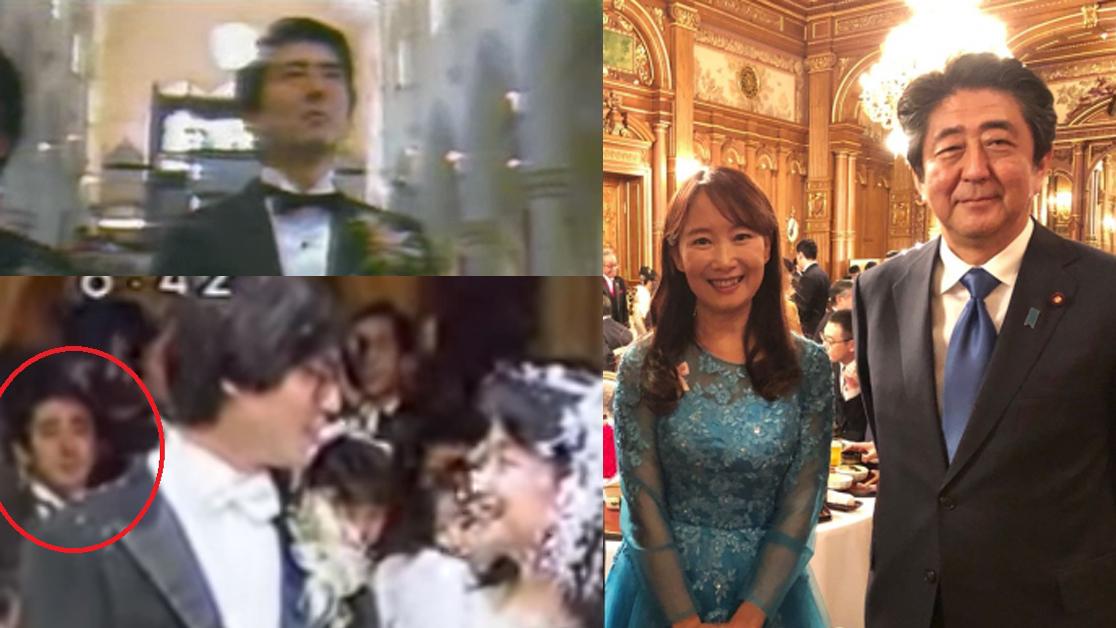 安倍晉三遇刺｜與陳美齡老公是同學曾任伴郎 網民重溫36年前結婚片段