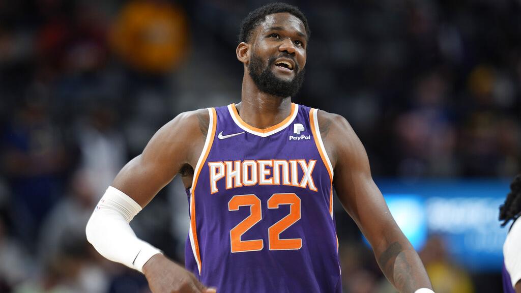 艾頓（Deandre Ayton）以四年1.33億續留太陽。(美聯社)