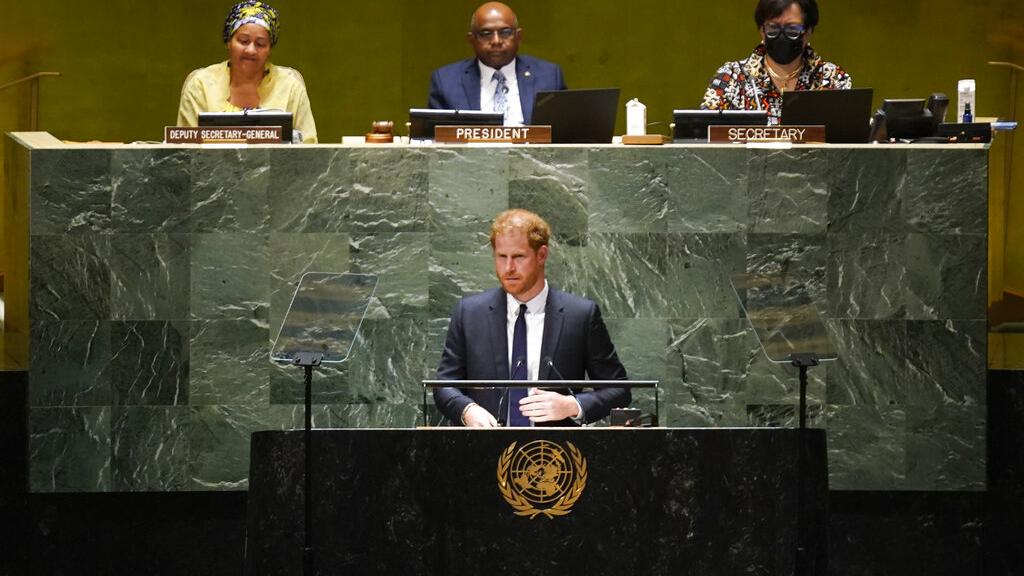 曼德拉日 亨利王子聯合國發表演說  憶亡母「每天都在我心裡」(有片多圖)