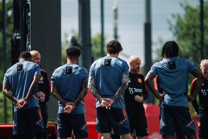 英國傳媒指，曼聯新帥滕哈格定立新的更衣室規則。(曼聯Twitter圖片)
