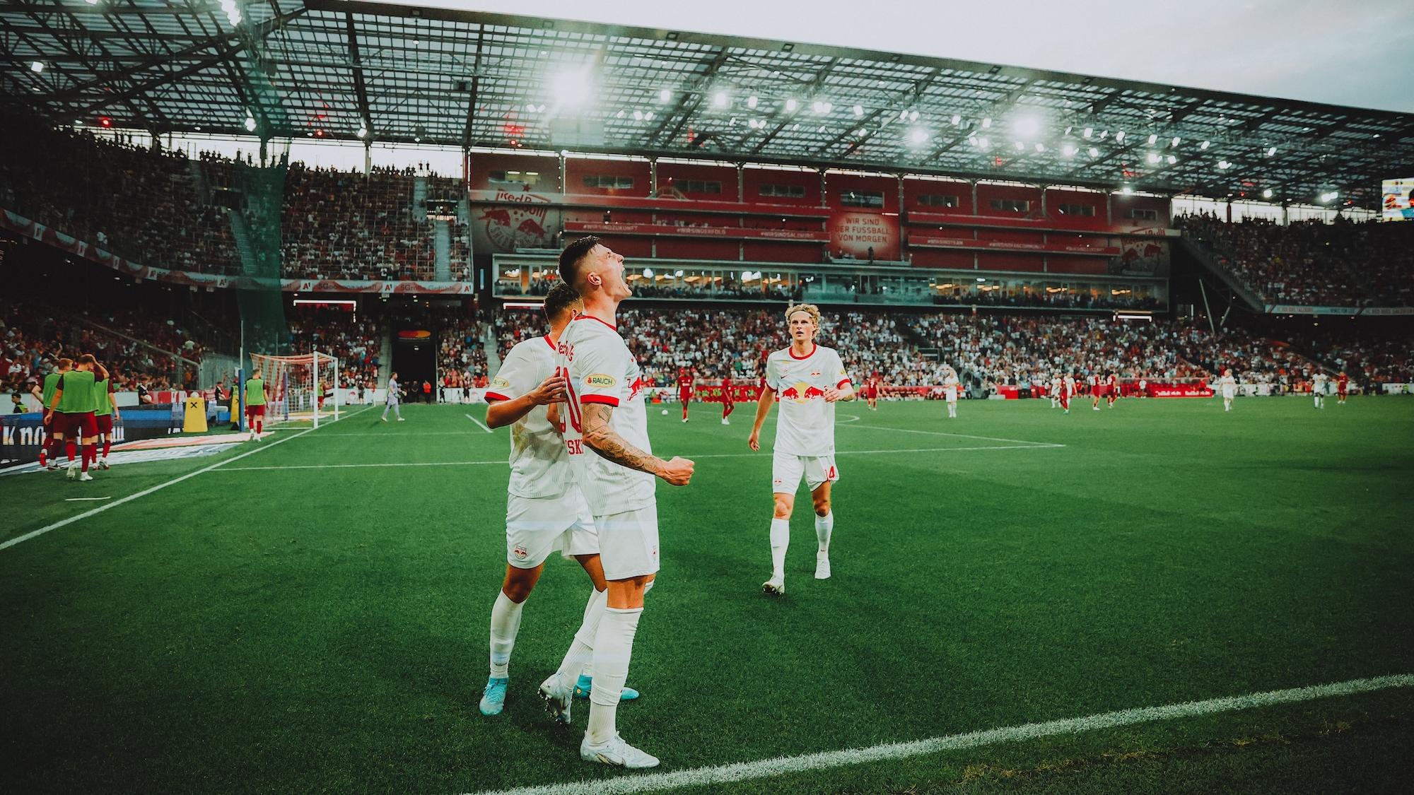 薩爾斯堡紅牛的新星施斯高射入唯一一球。(薩爾斯堡紅牛官方圖片)