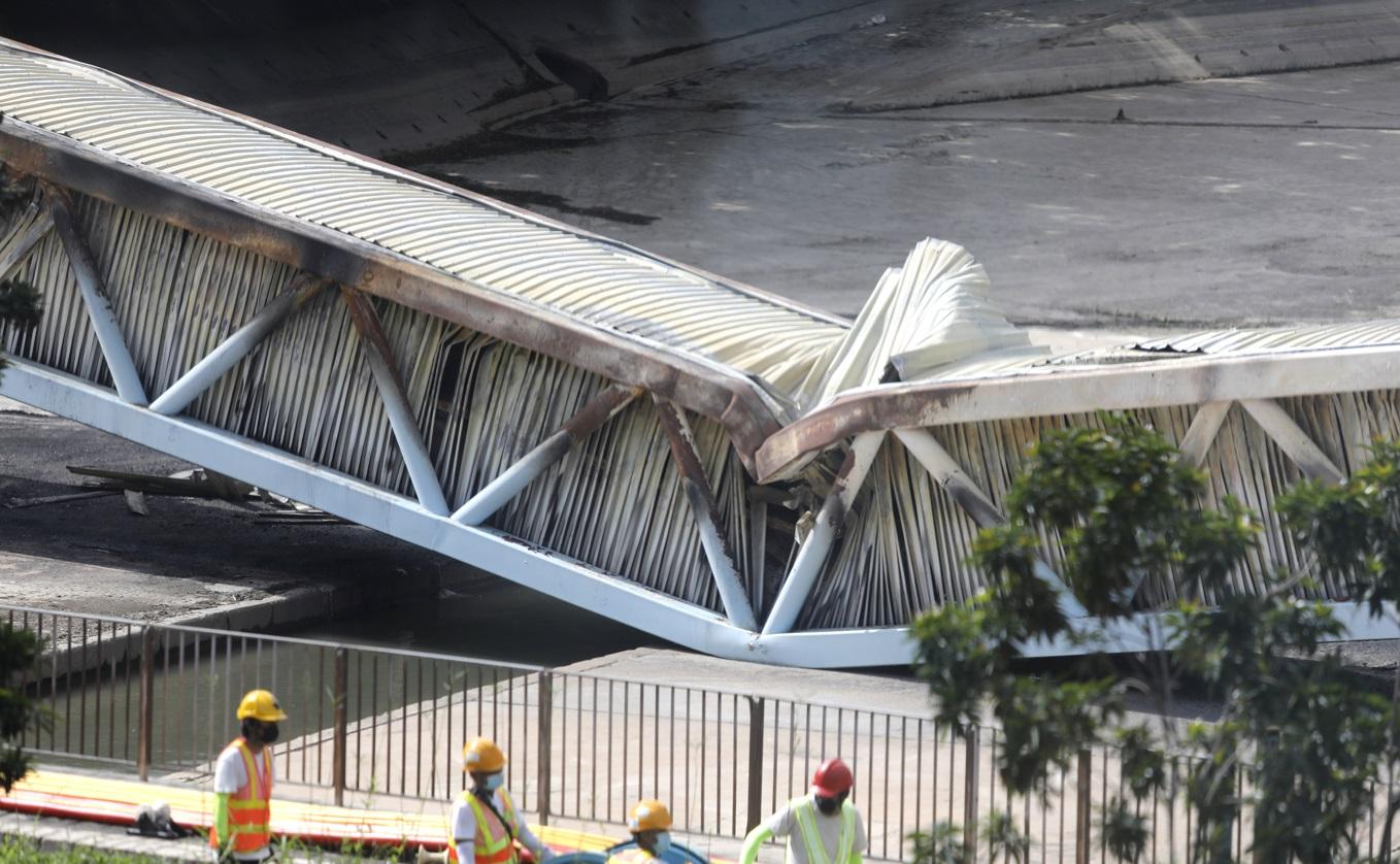 中電︰未確定電纜橋起火成因