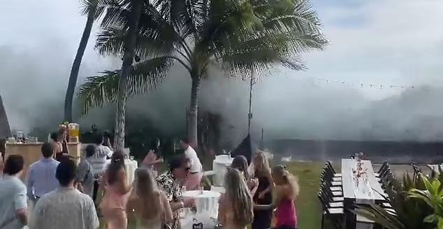 氣候變化｜夏威夷突掀20呎巨浪 婚禮被淹沒如災難片 (有片)